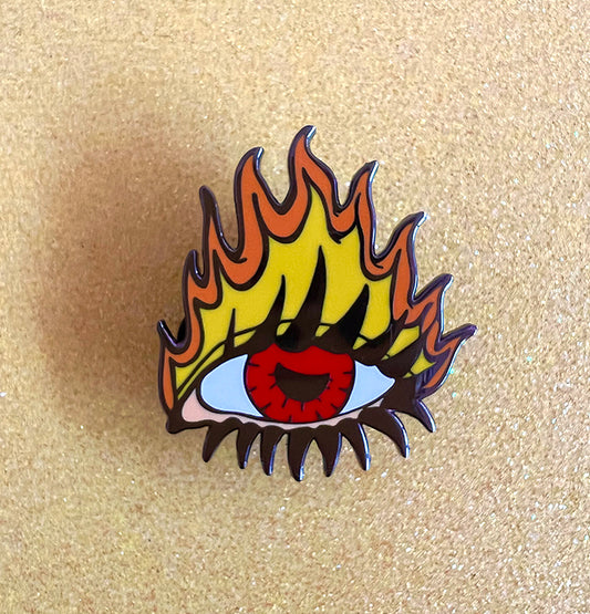Flaming Eye Pin