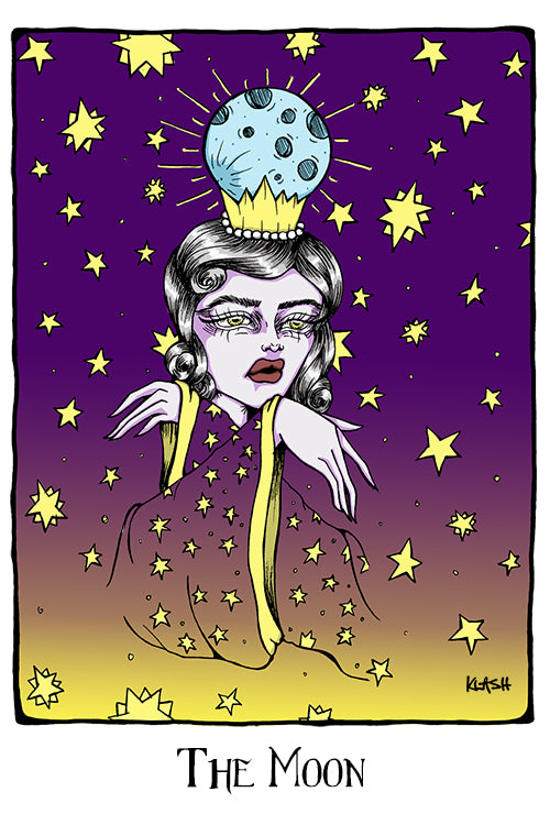 The Moon 11"x17" Tarot Card Print
