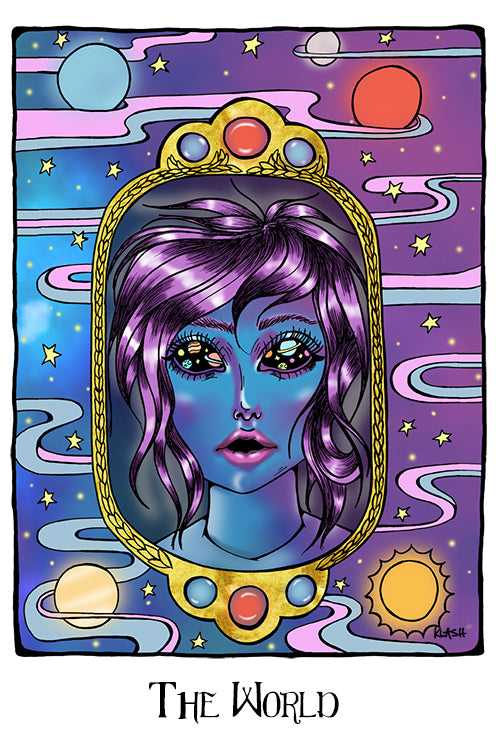 The World 11"x17" Tarot Card Print